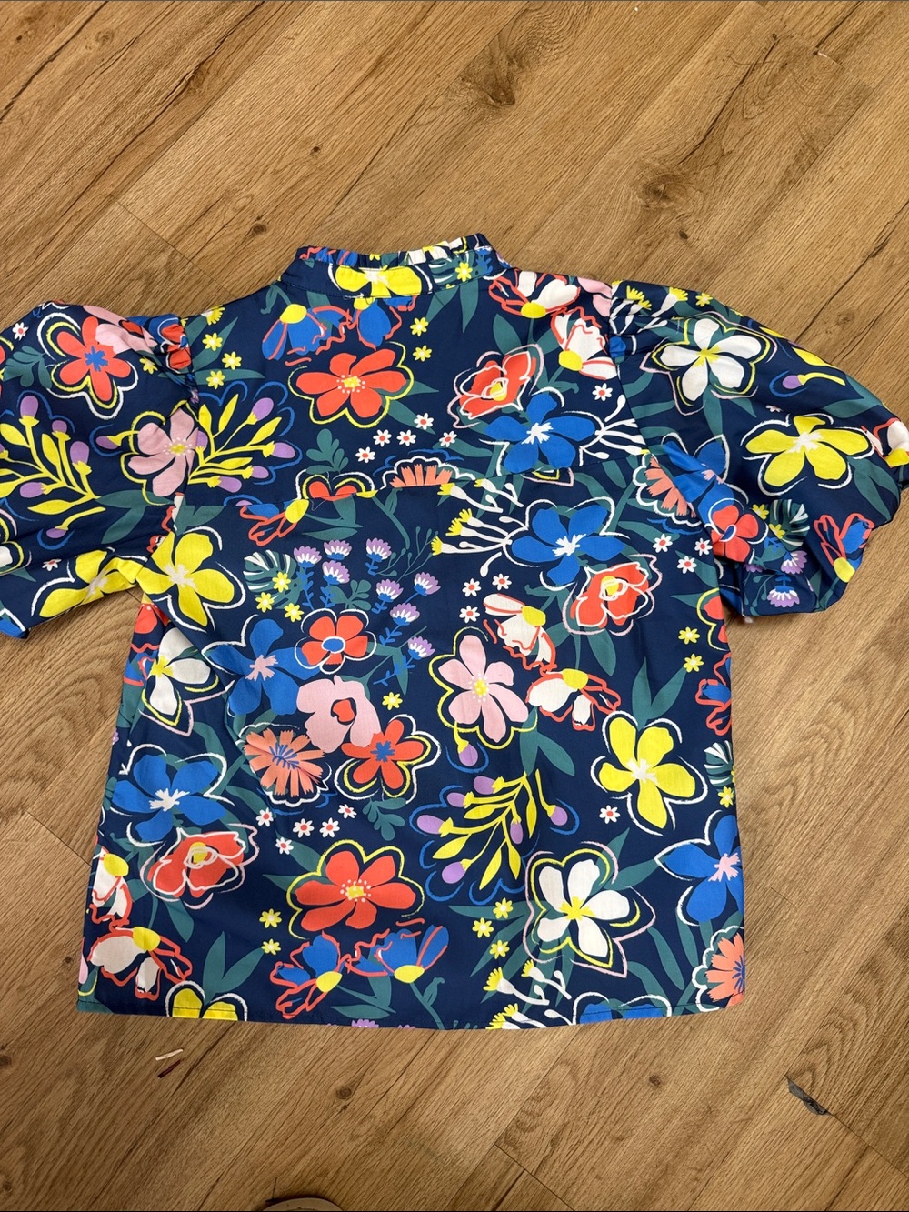 THML Vibrant Floral Blouse Size S NWOT